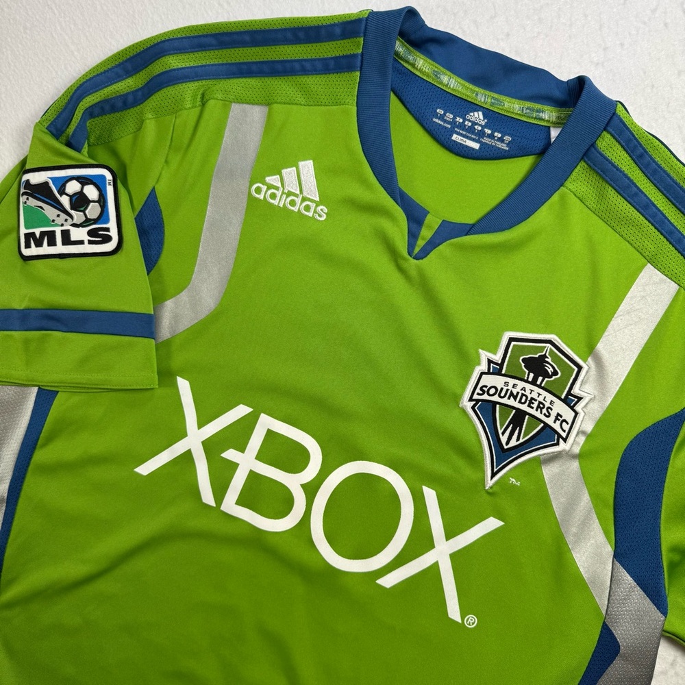 Seattle Sounders FC Adidas Jersey Mens Small Green MLS XBOX
